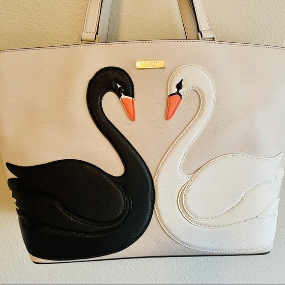 ❌ SOLD ❌ EUC Kate Spade Jules Swan Satchel Tote - Picture 2 of 16